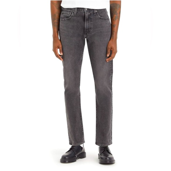 Levi’s 512 Men’s 28W 30L Slim Taper Fit Stretch Black Stone Washes Jeans - Picture 1 of 12